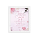 Isaiah 41:10 - Bible Verse, God will strengthen you Framed Poster