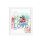 1 John 4:19 - Bible Verse, We Love Him Framed Poster