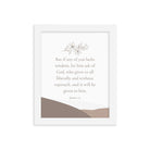 James 1:5 Bible Verse, ask of God Enhanced Matte Paper Framed Poster