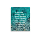 Matt 28:19 - Bible Verse, Make Disciples Enhanced Matte Paper Poster