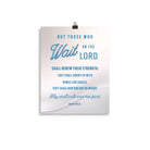 Isaiah 40:31 - Bible Verse, Wings like Eagles Enhanced Matte Paper Poster