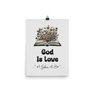 1 John 4:8 - Bible Verse, God is Love Enhanced Matte Paper Poster