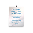 Isaiah 40:31 - Bible Verse, Wings like Eagles Enhanced Matte Paper Poster