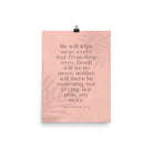 Revelation 21:4 Bible Verse, their eyes Enhanced Matte Paper Poster