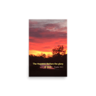 Psalm 19:1 Bible Verse, Sunset Glory Poster