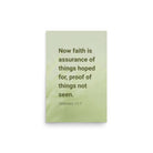 Heb 11:1 - Bible Verse, faith is assurance Enhanced Matte Paper Poster