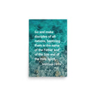 Matt 28:19 - Bible Verse, Make Disciples Enhanced Matte Paper Poster