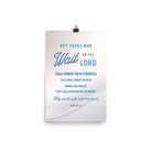 Isaiah 40:31 - Bible Verse, Wings like Eagles Enhanced Matte Paper Poster