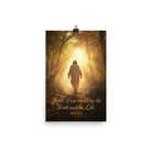 John 14:6 Bible Verse, Forest Image Enhanced Matte Paper Poster