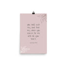 Jeremiah 29:13 - Bible Verse, you search Enhanced Matte Paper Poster