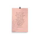 Revelation 21:4 Bible Verse, their eyes Enhanced Matte Paper Poster