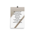 Joshua 1:9 Bible Verse, for the Lord Enhanced Matte Paper Poster