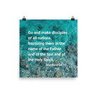 Matt 28:19 - Bible Verse, Make Disciples Enhanced Matte Paper Poster