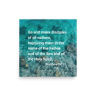 Matt 28:19 - Bible Verse, Make Disciples Enhanced Matte Paper Poster