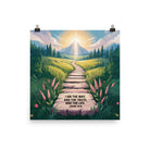 John 14:6 Bible Verse The Truth Enhanced Matte Paper Poster 16″×16″