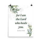 Exodus 15:26 Bible Verse, Gods voice Enhanced Matte Paper Poster