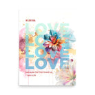 1 John 4:19 - Bible Verse, We Love Him Poster