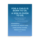 Isaiah 9:6 - Bible Verse, Everlasting Father Enhanced Matte Paper Poster