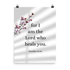 Exodus 15:26 Bible Verse, diligently listen Enhanced Matte Paper Poster