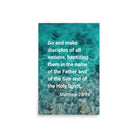 Matt 28:19 - Bible Verse, Make Disciples Enhanced Matte Paper Poster