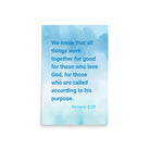 Rom 8:28 - Bible Verse, together for good Enhanced Matte Paper Poster