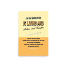 Heb 4:12 - Bible Verse, living and active Enhanced Matte Paper Poster