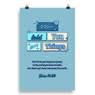 John 16:33 - Bible Verse, in me you may have peace Enhanced Matte Paper Poster