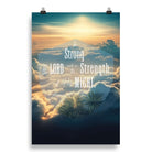 Eph. 6:10 - Bible Verse, be strong in the Lord Enhanced Matte Paper Poster