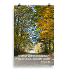 Prov 3:6, Bible Verse, Fall Road Enhanced Matte Paper Poster