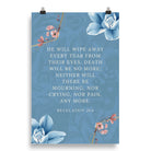 Revelation 21:4 Bible Verse, every tear Enhanced Matte Paper Poster