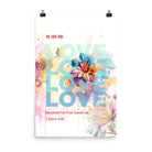 1 John 4:19 - Bible Verse, We Love Him Enhanced Matte Paper Poster