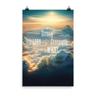 Eph. 6:10 - Bible Verse, be strong in the Lord Enhanced Matte Paper Poster