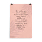 Revelation 21:4 Bible Verse, their eyes Enhanced Matte Paper Poster