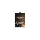 Psalm 27:1 - Bible Verse, The LORD is My Light Enhanced Matte Paper Poster