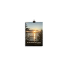 Psalm 46:10 Bible Verse, Sunset Glory Enhanced Matte Paper Poster