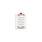 Jeremiah 29:13 - Bible Verse, seek me Enhanced Matte Paper Poster