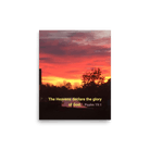 Psalm 19:1 Bible Verse, Sunset Glory Poster