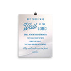 Isaiah 40:31 - Bible Verse, Wings like Eagles Enhanced Matte Paper Poster