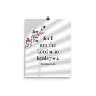 Exodus 15:26 Bible Verse, diligently listen Enhanced Matte Paper Poster