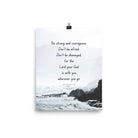 Joshua 1:9 Bible Verse, Do not be afraid Enhanced Matte Paper Poster