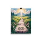 John 14:6 Bible Verse The Truth Enhanced Matte Paper Poster 8″×10″