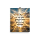 John 14:26 Bible Verse will send Enhanced Matte Paper Poster 8″×10″