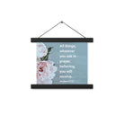 Matt 21:22 - Bible Verse, ask in prayer Enhanced Matte Paper Poster With Hanger