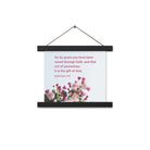 Eph 2:8 - Bible Verse, saved through faith Enhanced Matte Paper Poster With Hanger