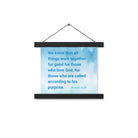 Rom 8:28 - Bible Verse, together for good Enhanced Matte Paper Poster With Hanger