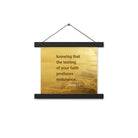 James 1:3 - Bible Verse, testing of your faith Enhanced Matte Paper Poster With Hanger