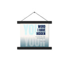 Psalm 119:11 - Bible Verse, hidden your word Enhanced Matte Paper Poster With Hanger