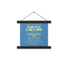 Isaiah 9:6 - Bible Verse, Mighty God Enhanced Matte Paper Poster With Hanger