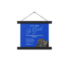 Nahum 1:7 - Bible Verse, The LORD is a stronghold Enhanced Matte Paper Poster With Hanger