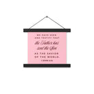 1 John 4:14 - Bible Verse, We have seen Enhanced Matte Paper Poster With Hanger